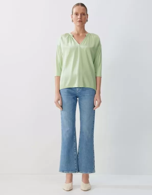 Blusenshirt Kalista Loose Aus Material Mix>SOMEDAY Store
