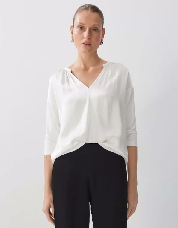 Blusenshirt Kalista Loose Aus Material Mix>SOMEDAY Clearance