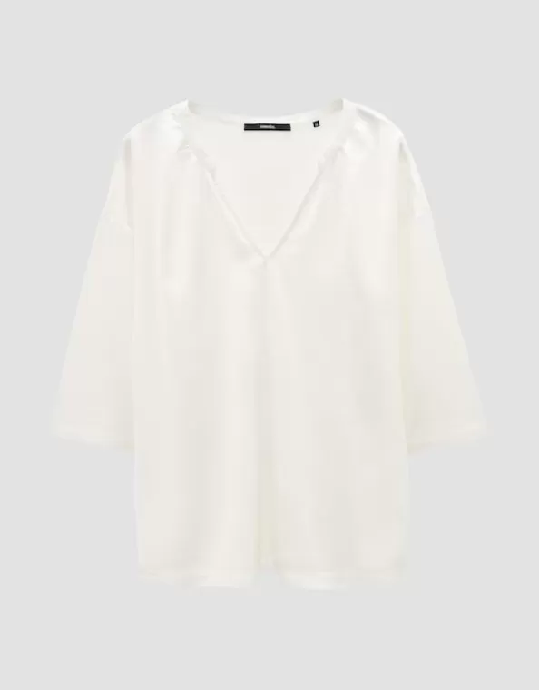 Blusenshirt Kalista Loose Aus Material Mix>SOMEDAY Clearance