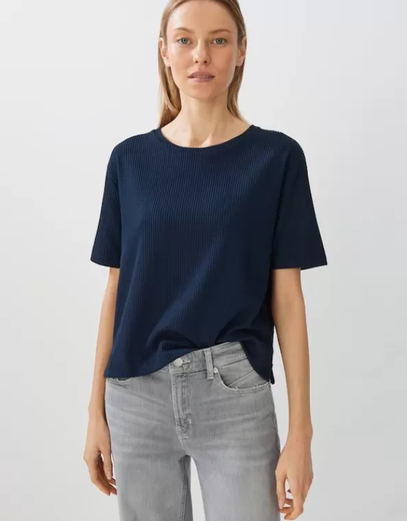 Boxy Shirt Kalino Loose Mit Rippstruktur>SOMEDAY Cheap