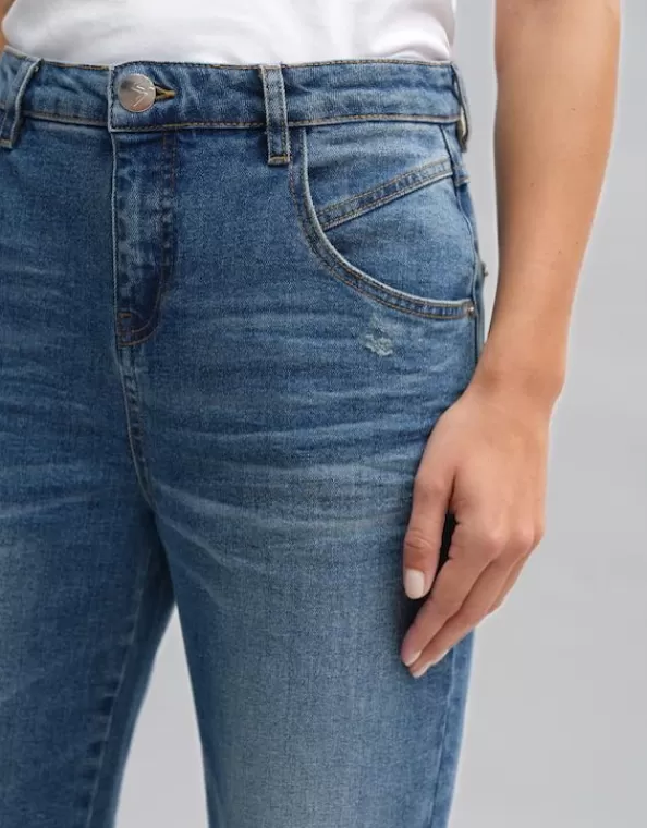 Boyfriend Jeans Lani Twist Mid Rise Aus Bci Cotton Mix>OPUS Fashion Store