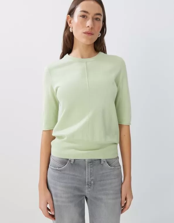 Feiner Rippstrickpullover Tsumi Detail Regular Mit Halbarm>SOMEDAY Store