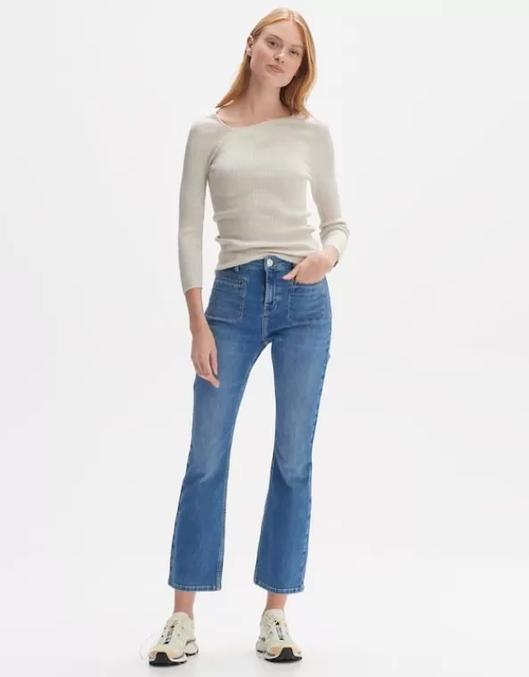 Gerippter Pullover Pinda Slim Aus Ecovero Viskose Mix>OPUS Fashion Store