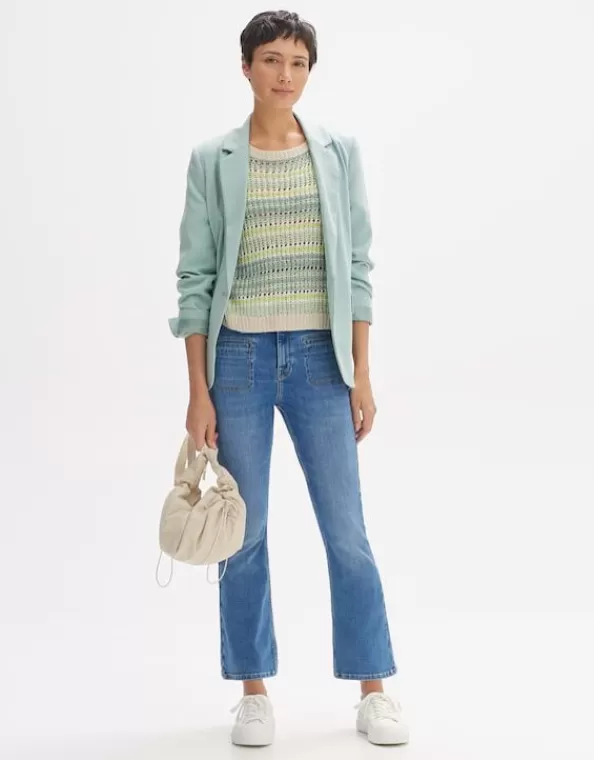 Kick Flared Jeans Edmea French Mid Rise Aus Bci Cotton>OPUS Fashion Online
