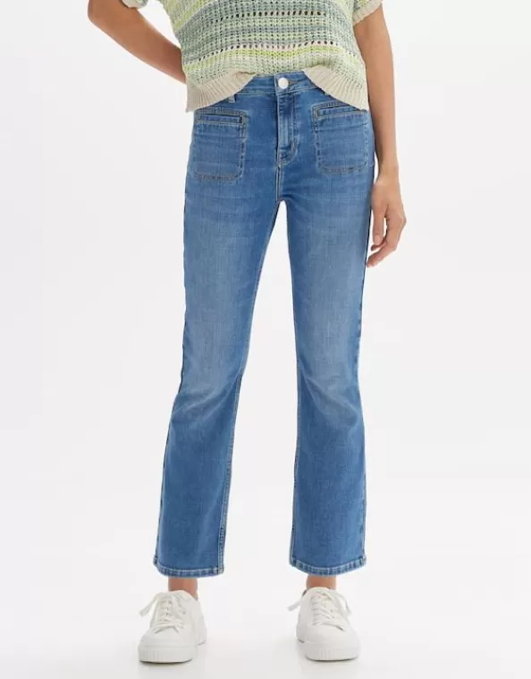 Kick Flared Jeans Edmea French Mid Rise Aus Bci Cotton>OPUS Fashion Online