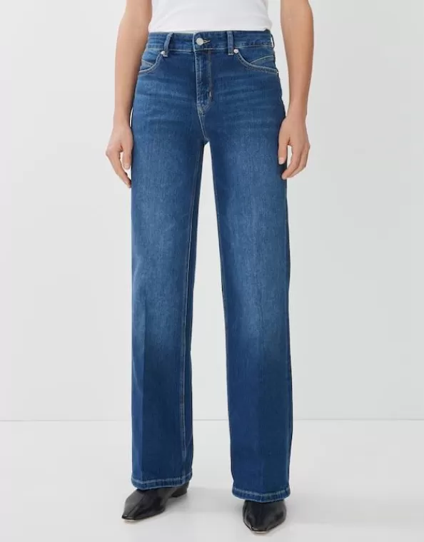 Long Flared Jeans Carie Mid Rise Aus Nachhaltigem Baumwoll Mix>SOMEDAY New