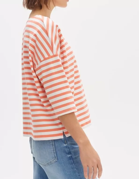 Oversize Shirt Seifen Bold Stripe Aus Bci Cotton Mix>OPUS Fashion Discount