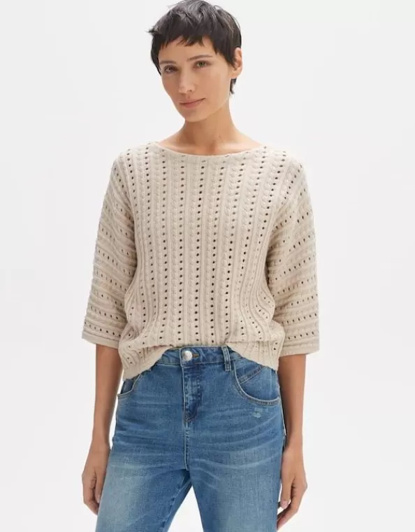 Pullover Parduli Loose Aus Ajour-Strick>OPUS Fashion Cheap