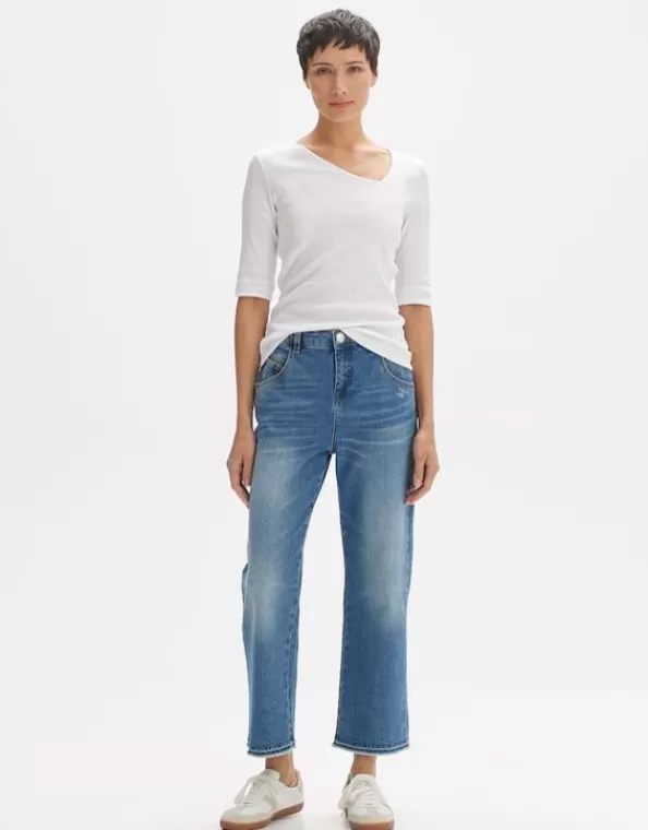 Rippshirt Sifasym Fresh Slim Mit Asymmetrischem Ausschnitt>OPUS Fashion Cheap