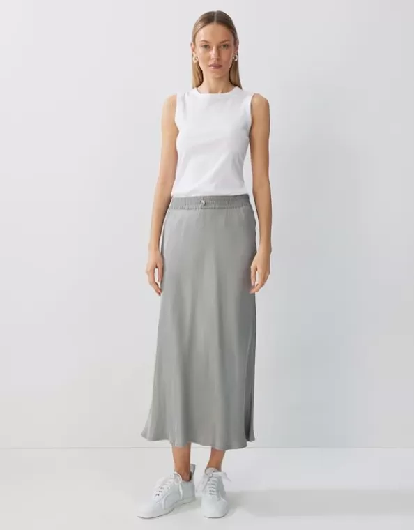 Satinrock Oflow Detail Mit Gummibund>SOMEDAY Store