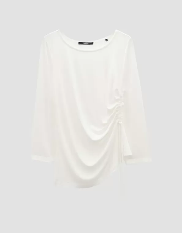 shirt_kajah_slim_mit_raffung_4.webp Shirt Kajah Slim Mit Raffung>SOMEDAY Store