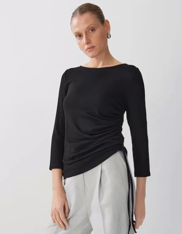 shirt_kajah_slim_mit_raffung_5.webp Shirt Kajah Slim Mit Raffung>SOMEDAY Store