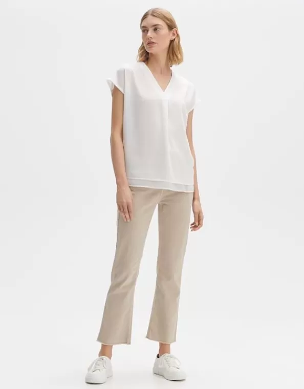 Shirtbluse Feliso Regular Aus Material Mix>OPUS Fashion Online