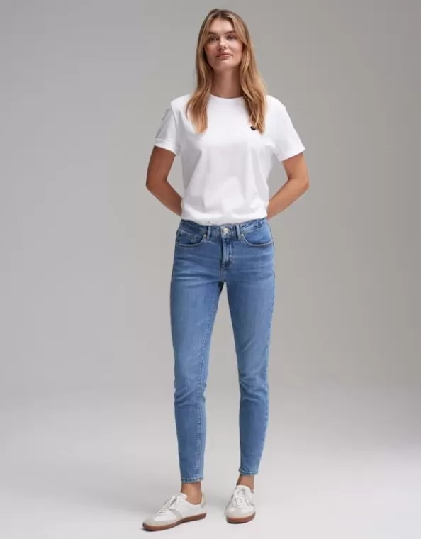 Skinny Jeans Elma Ocean Blue Low Rise Mit Stretch-Anteil>OPUS Fashion Best