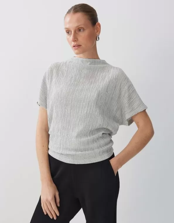 Strukturiertes Shirt Kilia Loose Mit Stehkragen>SOMEDAY Discount