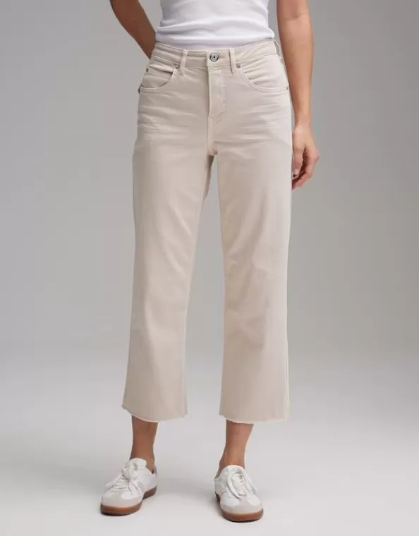 Wide Cropped Jeans Momito Color Aus Stretchigem Baumwoll Mix>OPUS Fashion Shop
