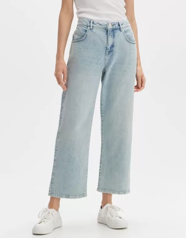 Wide Cropped Jeans Momito Fresh Aus Stretchigem Bci Cotton Mix>OPUS Fashion Shop