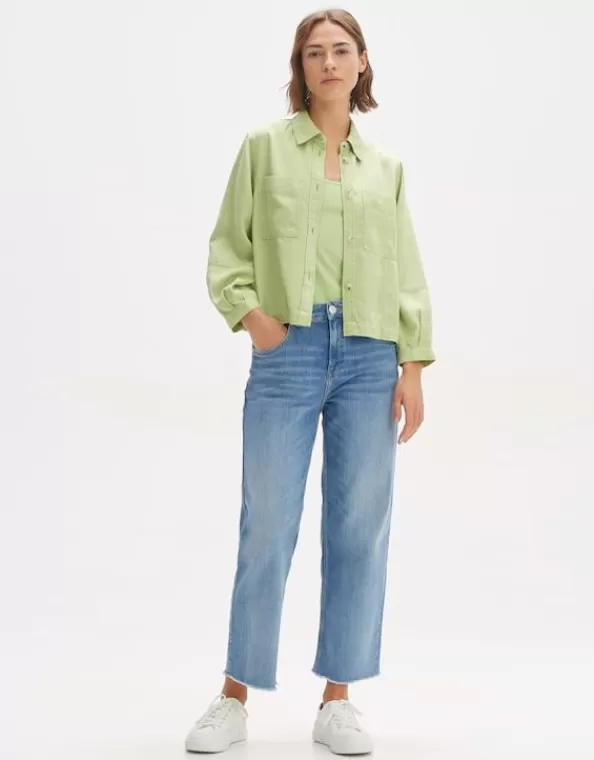 Wide Cropped Jeans Momito Mid Rise Mit Stretch-Anteil>OPUS Fashion Online