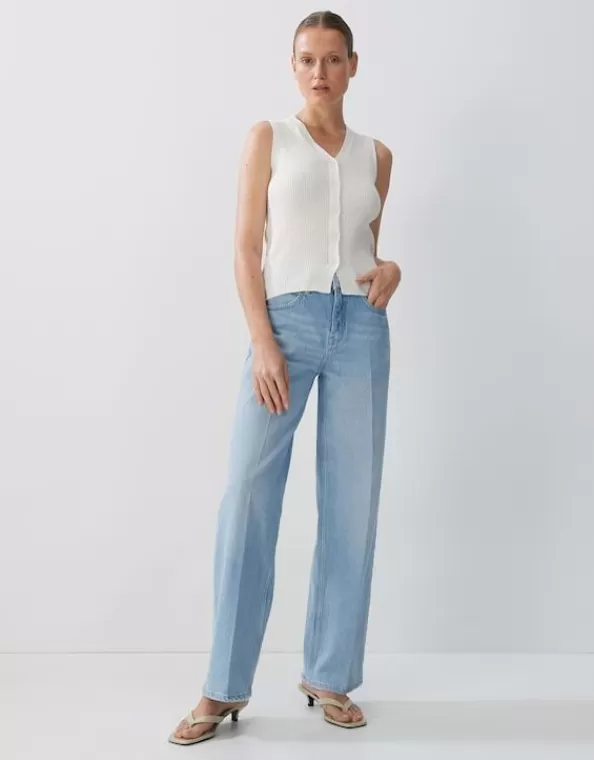 Wide Leg Jeans Cellma Mid Rise Aus Elastischem Bci Cotton Mix>SOMEDAY Online