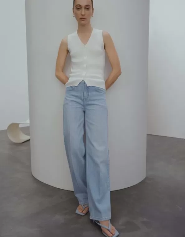 Wide Leg Jeans Cellma Mid Rise Aus Elastischem Bci Cotton Mix>SOMEDAY Online