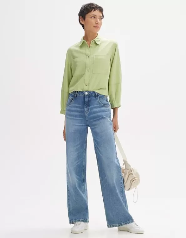 Wide Leg Jeans Marli Fresh High Rise Aus Stretchigem Bci Cotton Mix>OPUS Fashion Cheap