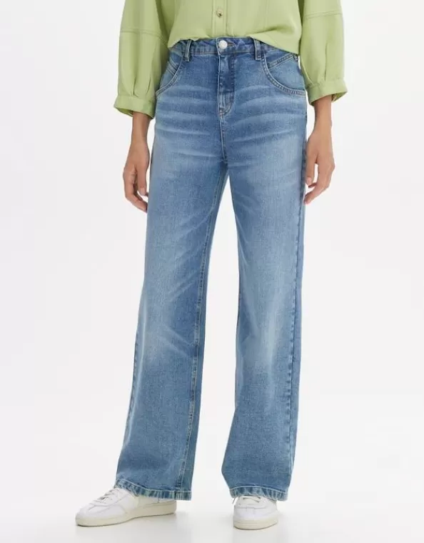 Wide Leg Jeans Marli Fresh High Rise Aus Stretchigem Bci Cotton Mix>OPUS Fashion Cheap