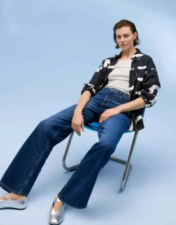Wide Leg Jeans Marli High Rise Aus Stretchigem Bci Cotton Mix>OPUS Fashion Best Sale
