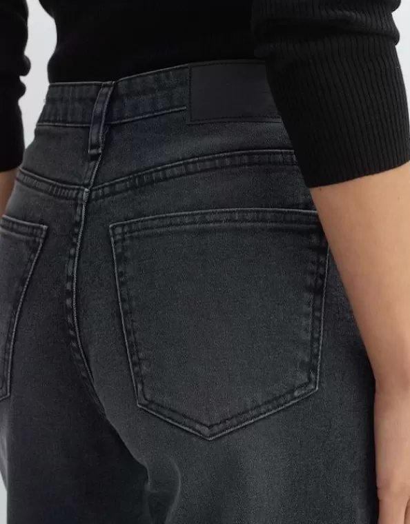 Wide Leg Jeans Mivy Grey High Rise Aus Stretchigem Baumwoll Mix>OPUS Fashion Online