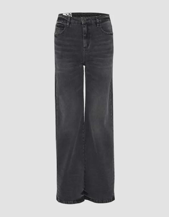 Wide Leg Jeans Mivy Grey High Rise Aus Stretchigem Baumwoll Mix>OPUS Fashion Online