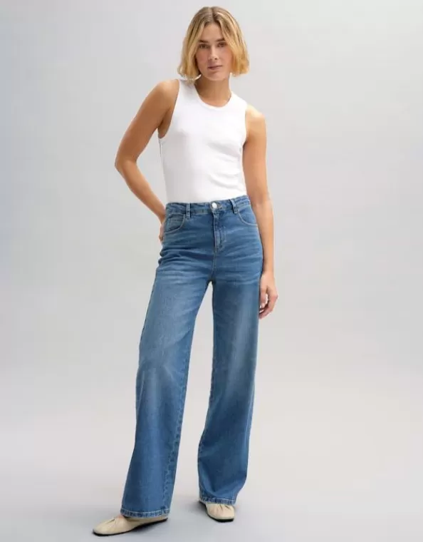 Wide Leg Jeans Mivy High Rise Mit Stretch-Anteil>OPUS Fashion Shop