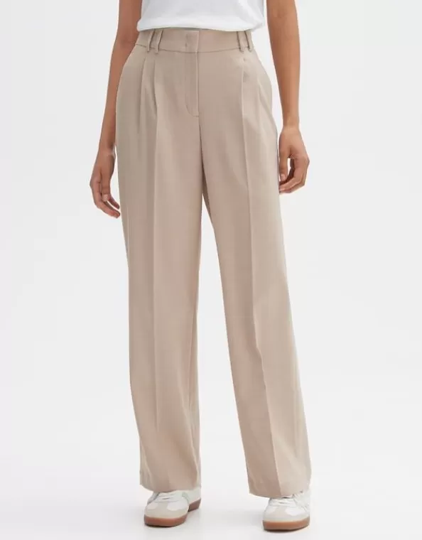 Wide Leg Pants Maiga Twill Mit Bundfalten>OPUS Fashion Cheap